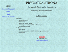 Tablet Screenshot of janowicz.sisq.pl